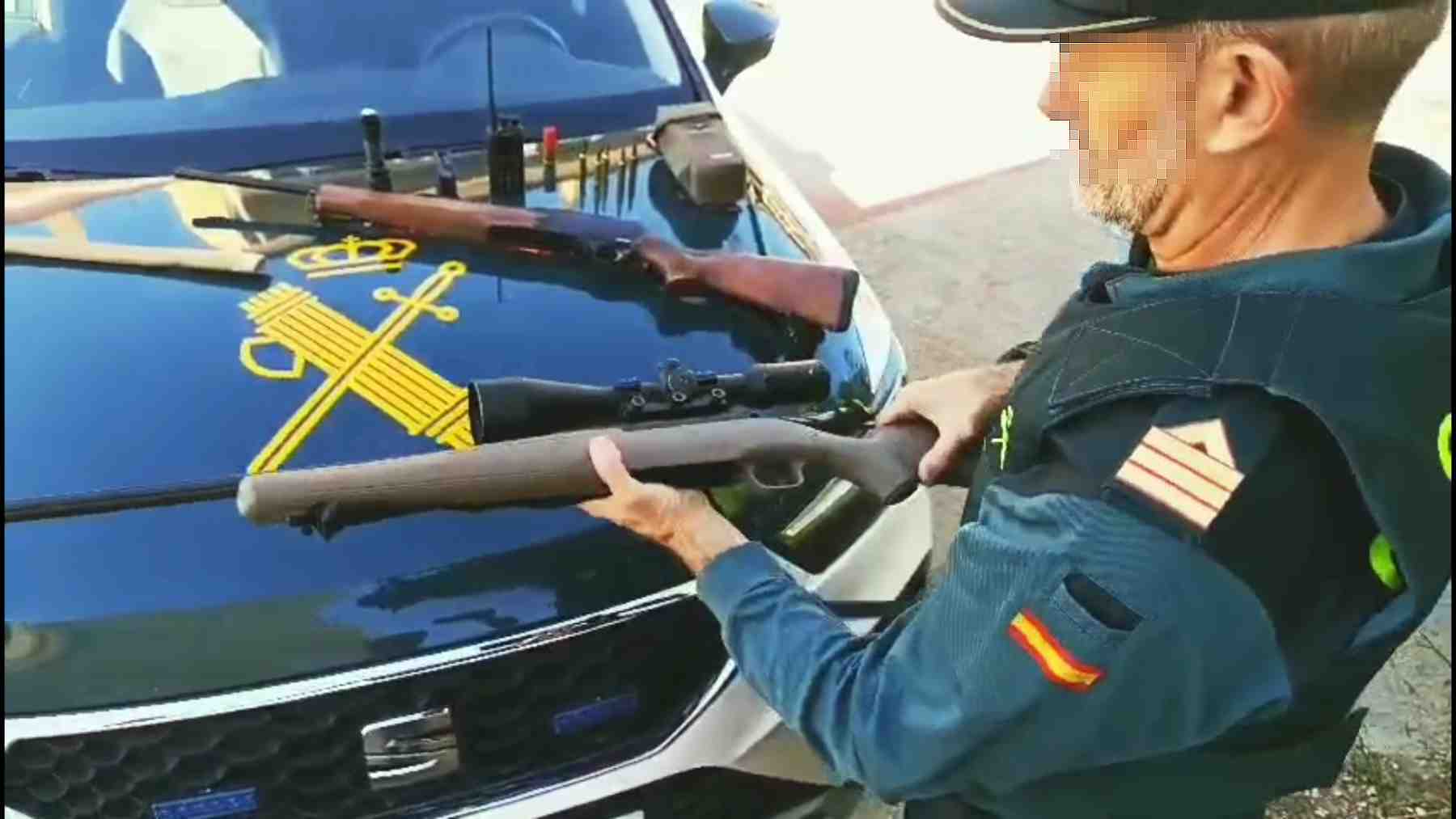 La Guardia Civil sorprende a cazadores furtivos de noche en Arellano, acusados de delito contra la flora y la fauna