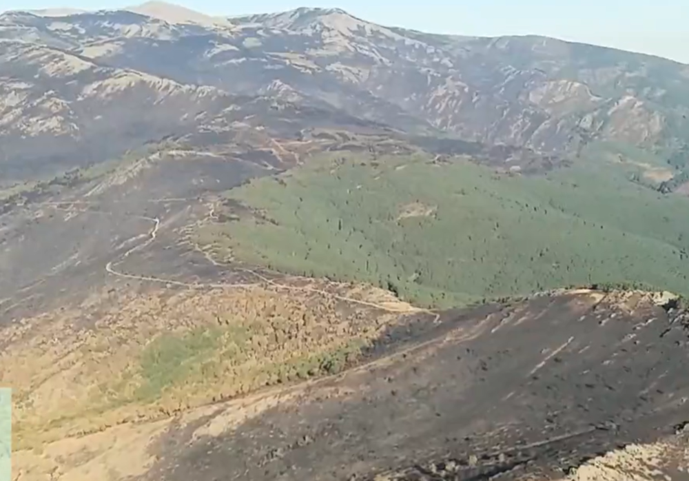 La Junta de Castilla y León rebaja a IGR-1 el incendio de Cerezo de Abajo, aunque aún no se da por extinguido