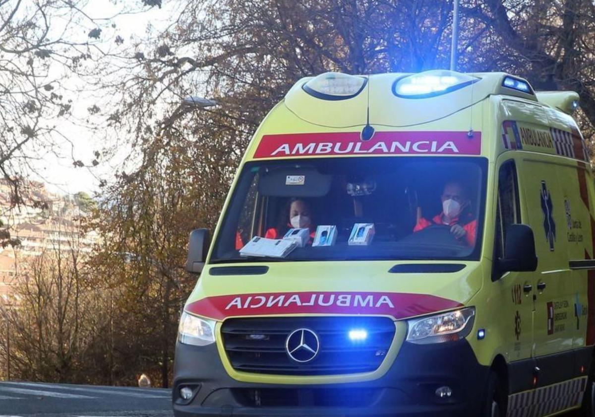 Un herido al salirse con su coche de una carretera de Burgos