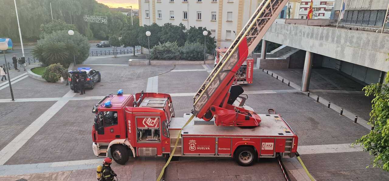 Bomberos en el Corte Inglés