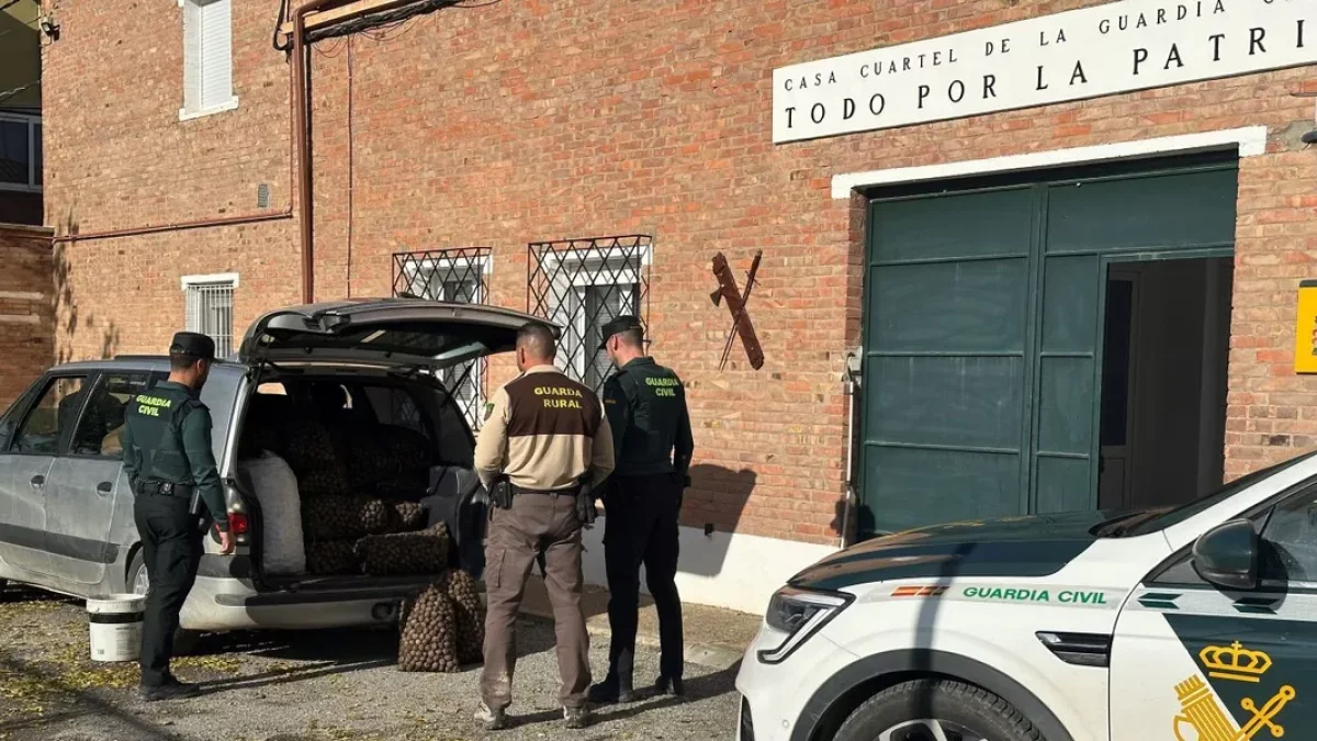 Cinco detenidos por robar 340 kilos de nueces de una finca del Baix Cinca
