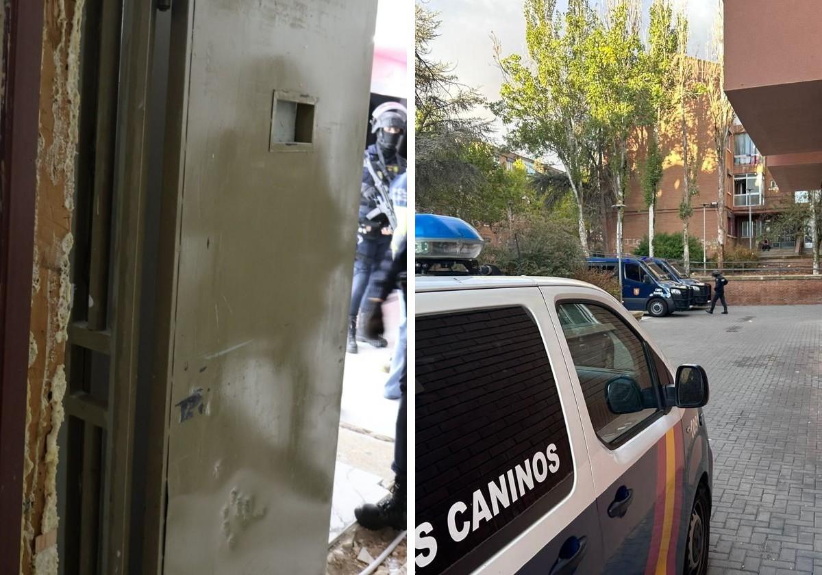 Así es el insólito búnker de la droga descubierto en Salamanca: puertas blindadas y cámaras