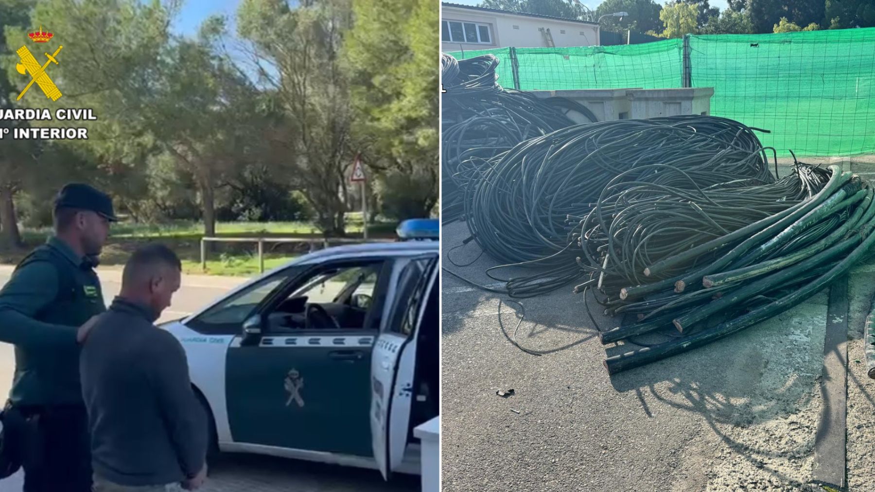 Desarticulada una banda criminal que robaba el cobre de empresas de telecomunicaciones de Mallorca
