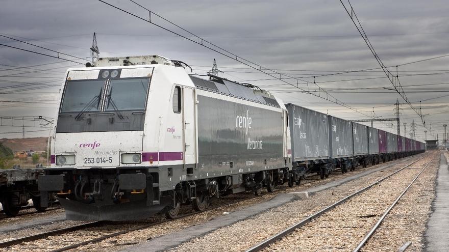 Descarrila un tren de mercancías en Pontevedra
