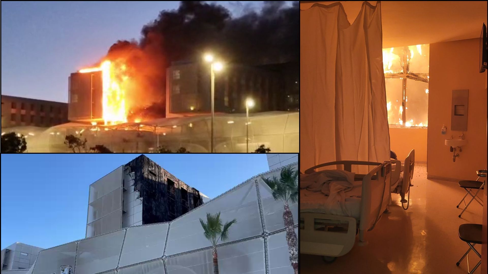 Extinguido el incendio en el hospital Santa Lucía de Cartagena