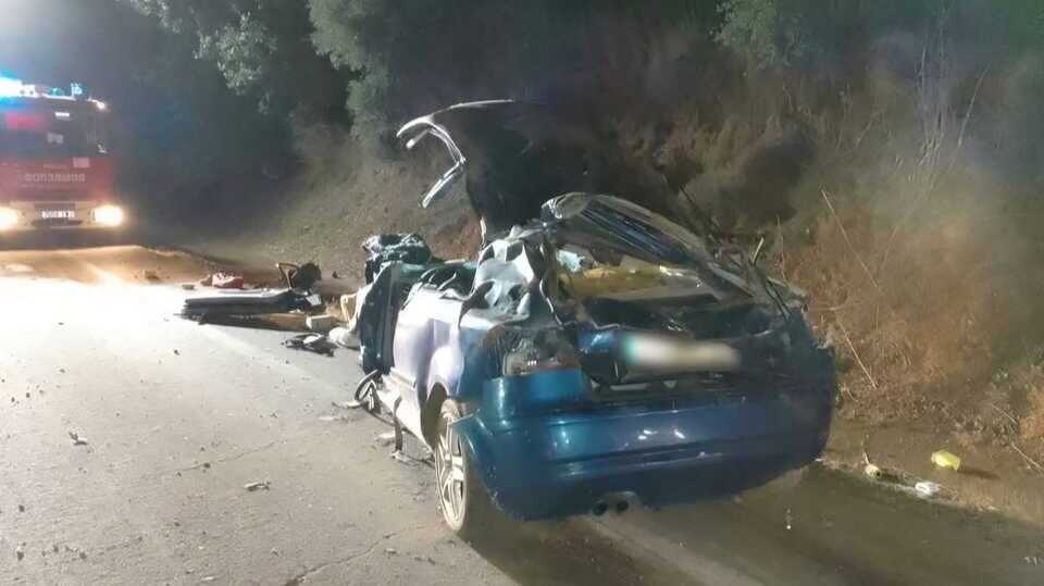 Herido un hombre de 34 años en un accidente de madrugada en la N-433