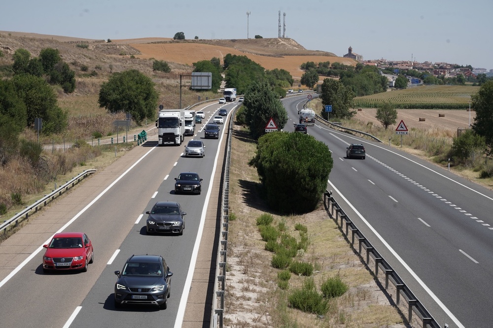 Herida en un accidente de tráfico en la A-62 en Simancas