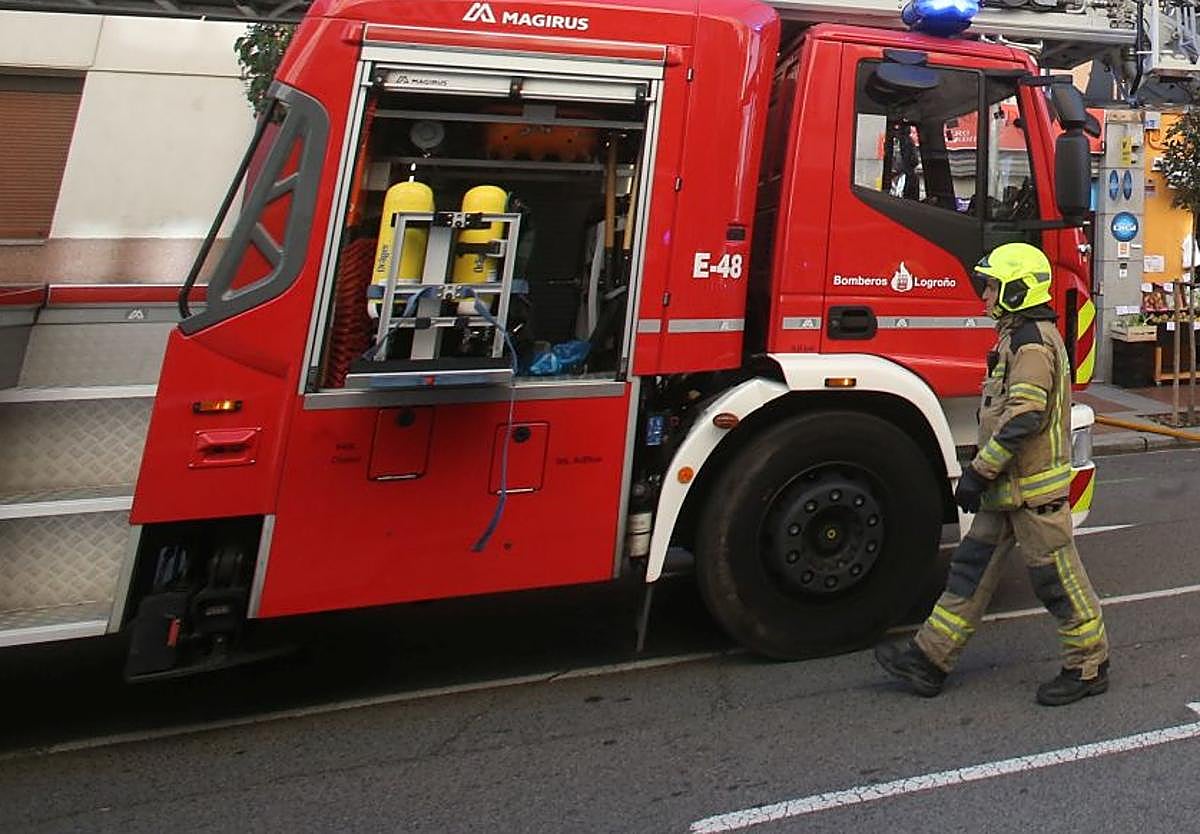 Incendio en un establecimiento de comida turca en Logroño