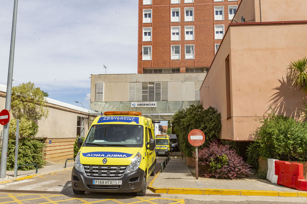 Joven ciclista sufre accidente en las afueras de Palencia y es rescatado por los bomberos
