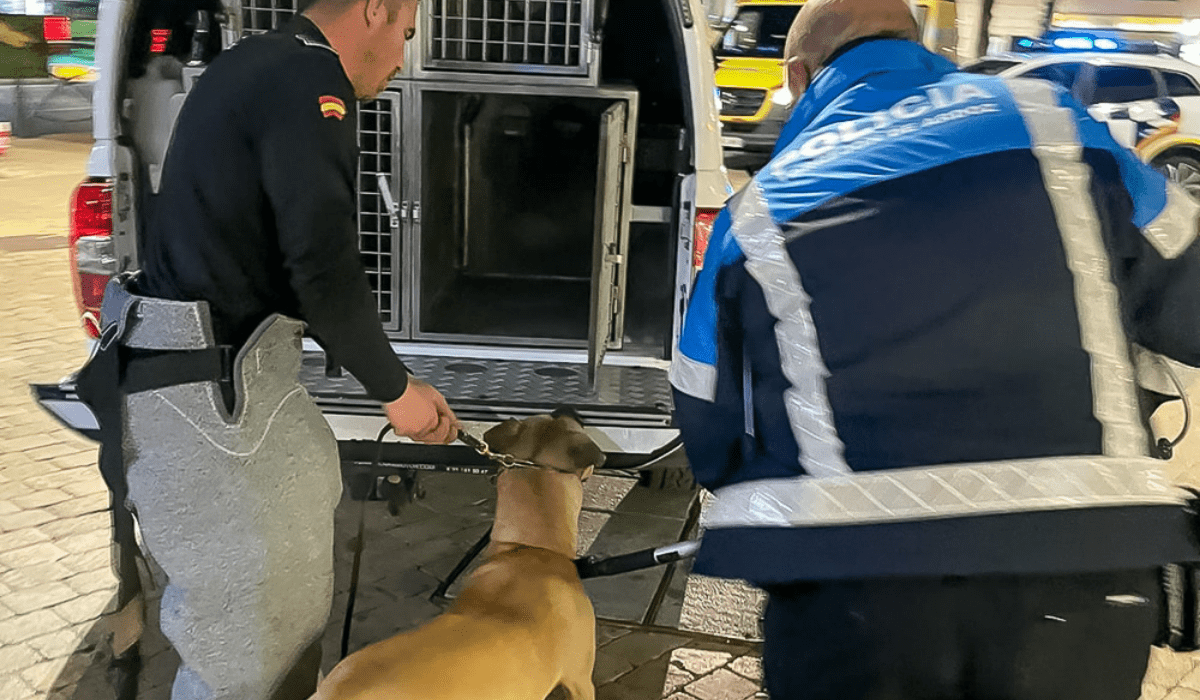 La Unidad Canina de Policía Local realiza ocho actuaciones contra el tráfico de drogas en las últimas semanas