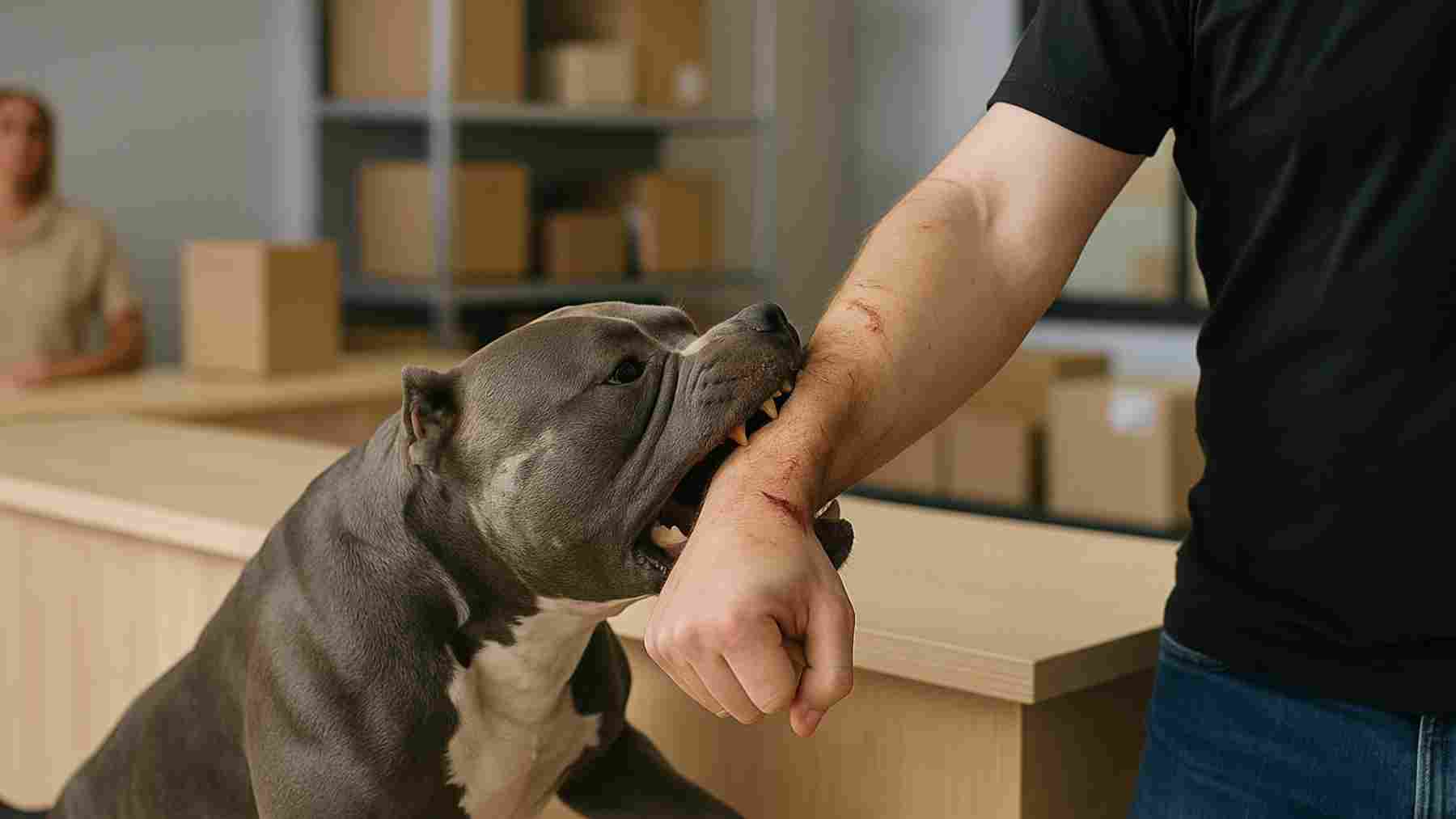 Un ataque salvaje de un perro deja herido a un cliente en una oficina de paquetería de Navarra