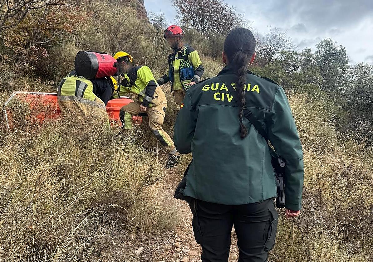 Restacan a una senderista herida en la ermita de San Esteban en Viguera