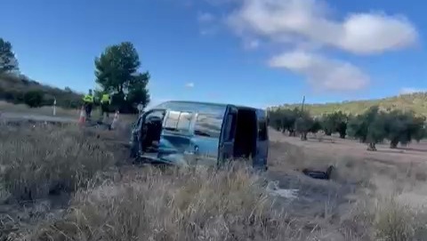 Seis heridos en un accidente de tráfico en la N-344, entre Jumilla y Yecla