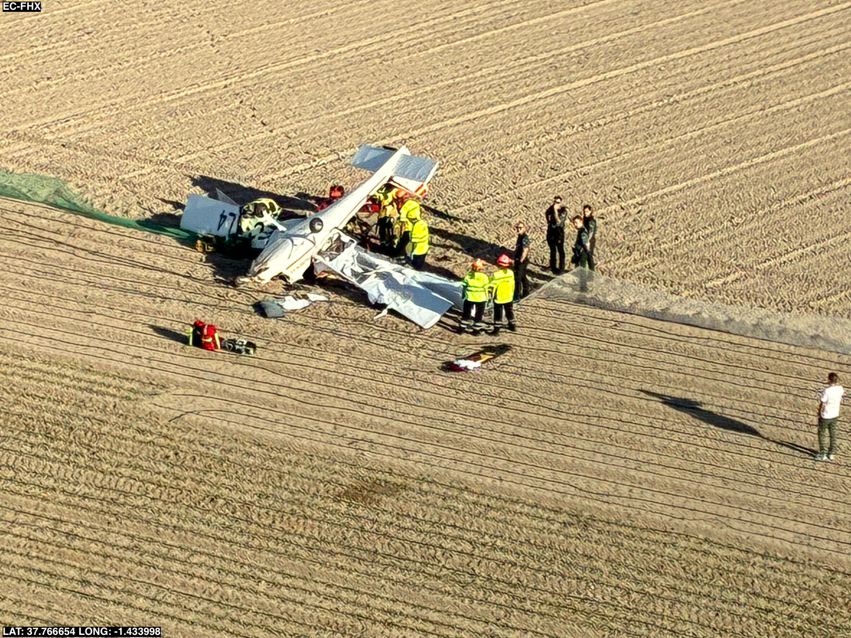 Muere un piloto de 71 años tras estrellar su avioneta cerca del aeródromo de Totana
