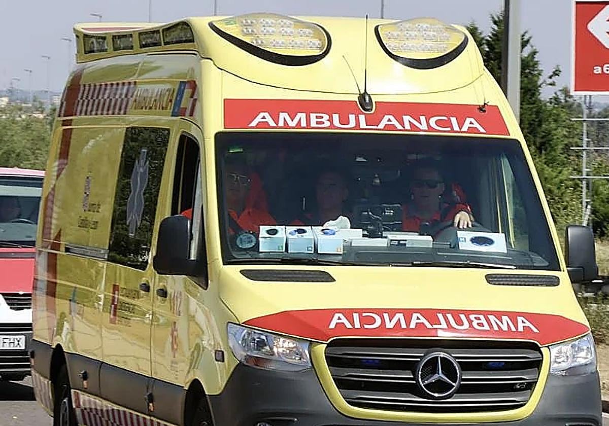 Herido un hombre en un accidente entre una furgoneta y un coche en Burgos