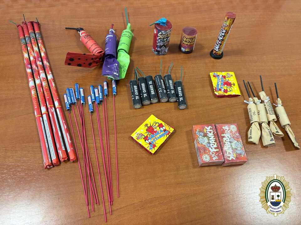 La Policía Local de Punta Umbría intensifica los controles de pirotecnia esta Navidad