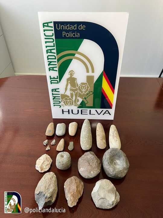 Robo de piezas arqueológicas. Fuente: X de Policía Nacional Adscrita a Andalucía