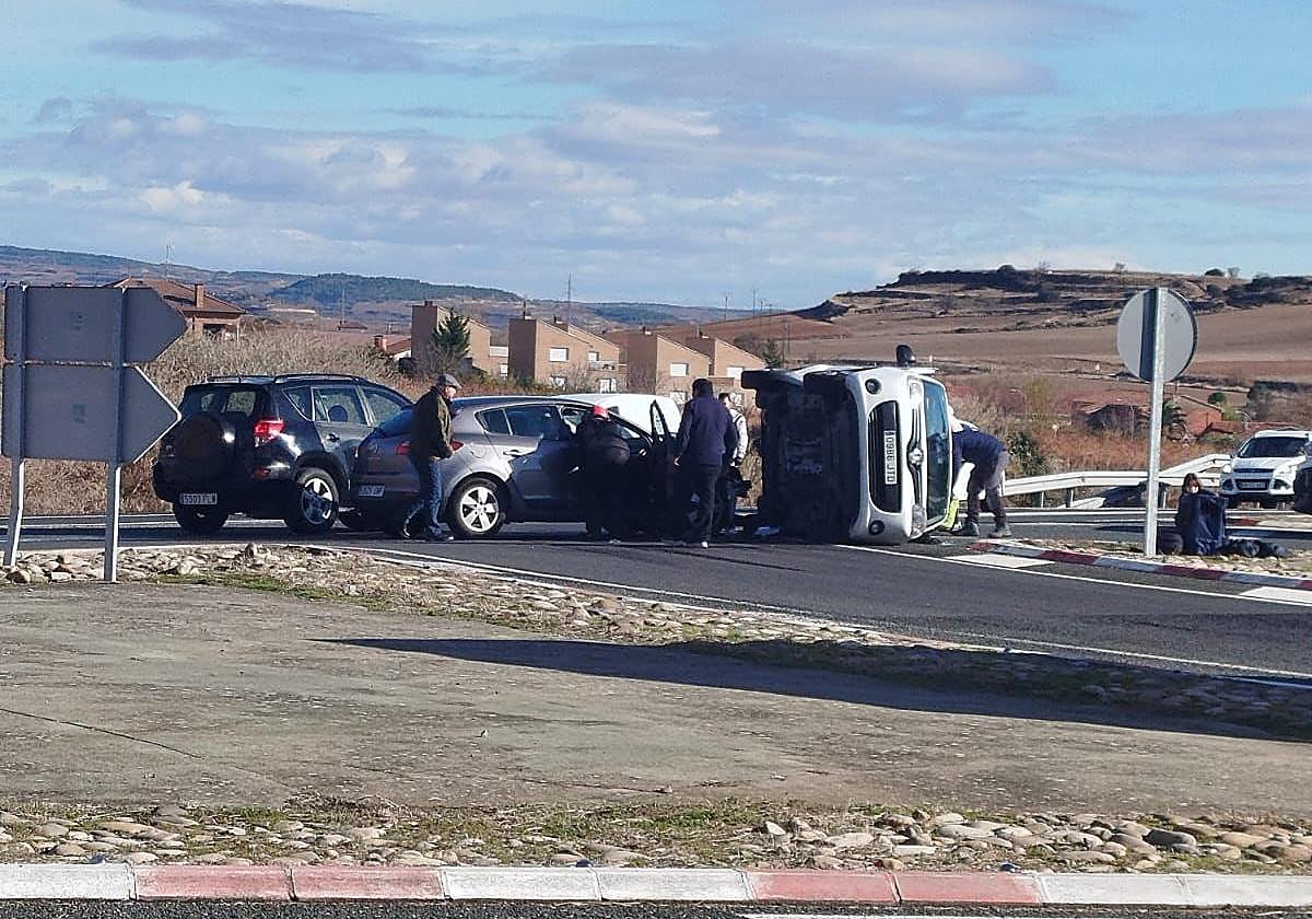 Herida una mujer de 71 años en un nuevo accidente de tráfico en la N-232 a su paso por La Rioja Alta