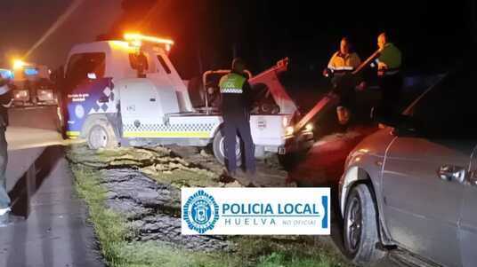 Agentes de la Policía Local de Huelva protagonizan espectacular persecución tras intentar identificar a conductor en fuga
