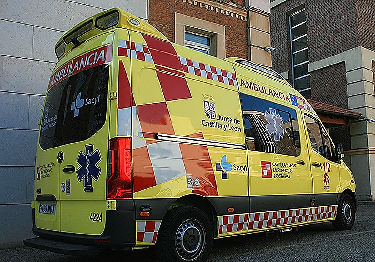 Herido un hombre tras colisionar un coche y una furgoneta en Burgos
