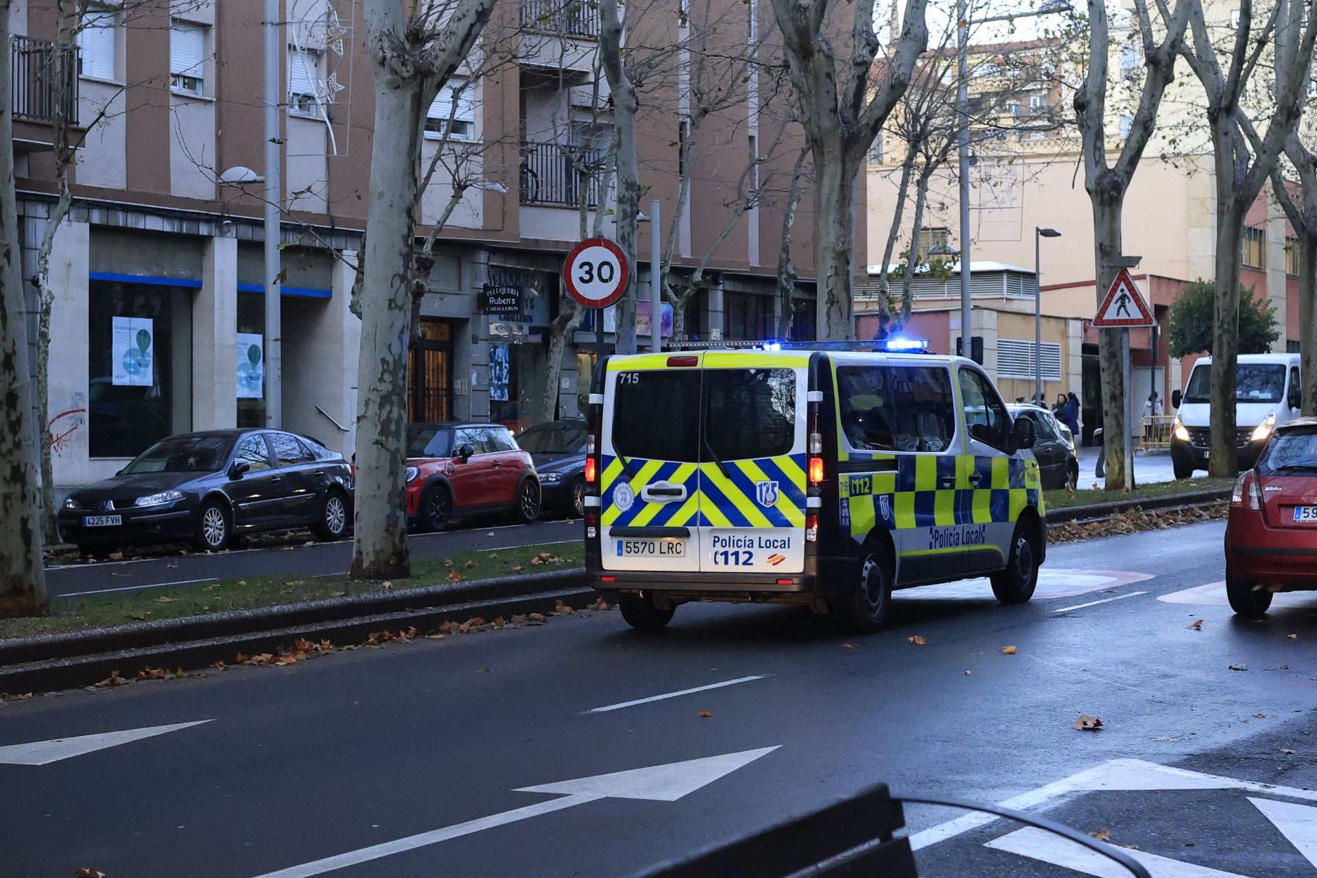 Herido un ciclista tras chocar con una furgoneta en la avenida de Portugal de Salamanca