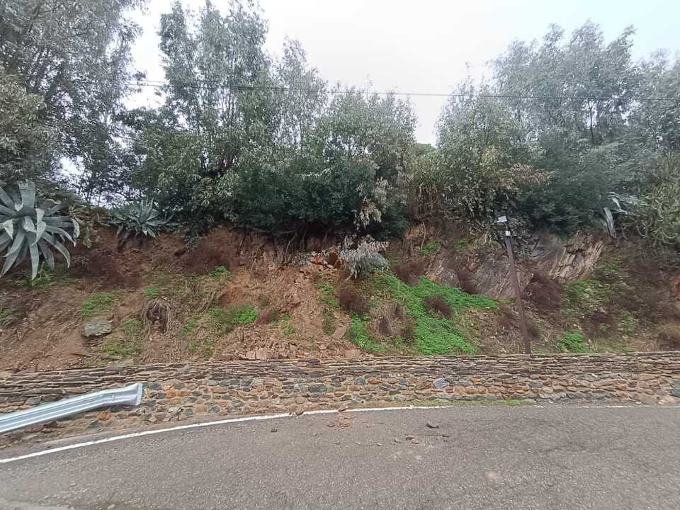 Desprendimiento en la entrada de Calañas. Fuente: Ayto. Calañas