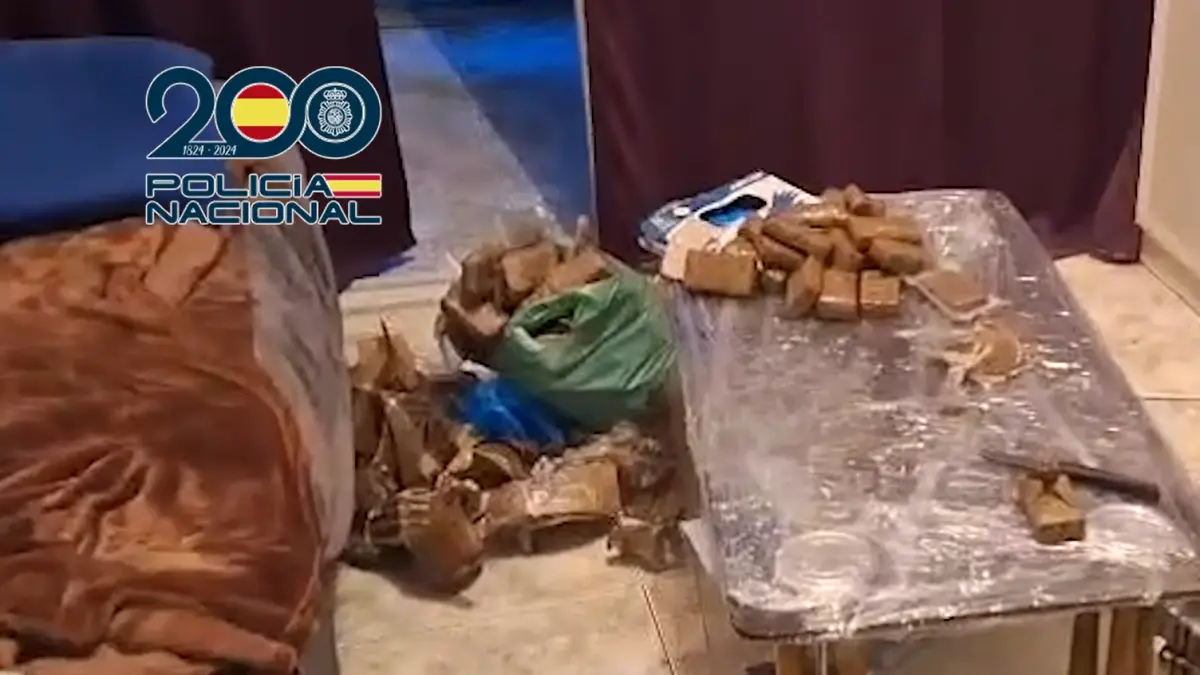 Desmantelado en Fuenlabrada un narcolaboratorio: intervenidos 30 kilos de hachís y 3 de cocaína