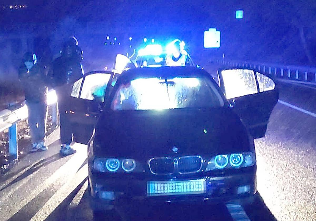 Detenido conductor tras persecución de 6 kilómetros por la Guardia Civil en la N-111, en Lardero.
