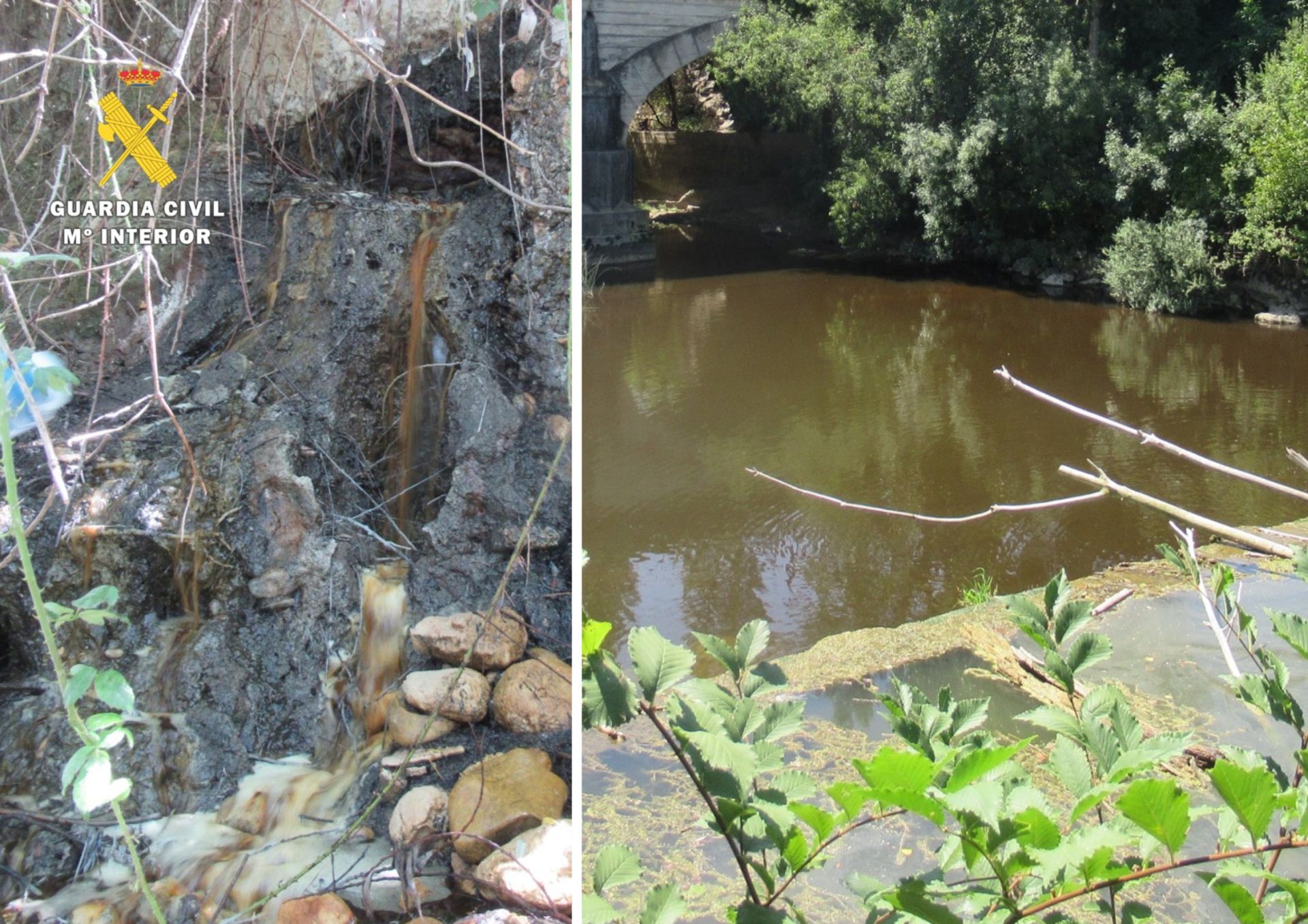 Detenidos dos individuos por verter residuos tóxicos al río Bayas en Miranda de Ebro
