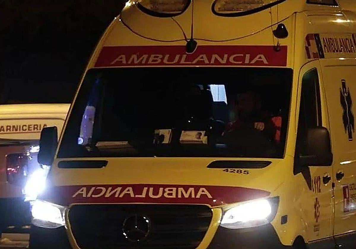 Dos jóvenes heridos en aparatosa colisión entre camiones en la A-1 de Burgos