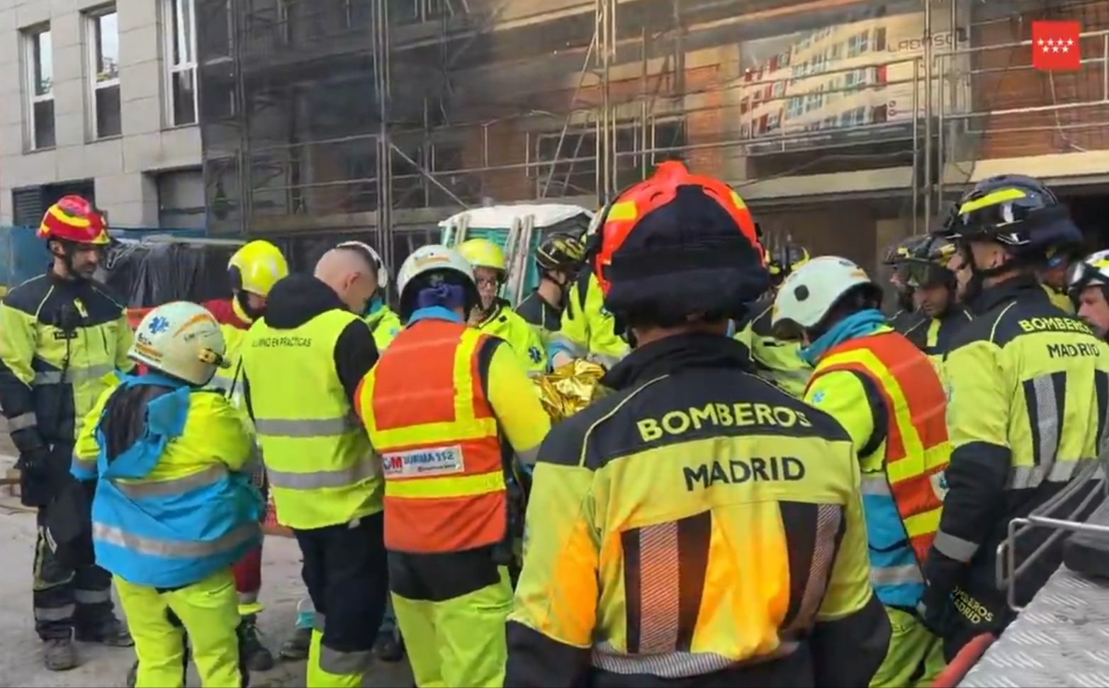 Un trabajador se precipita desde 8 metros en un edificio en obras en Chamartín