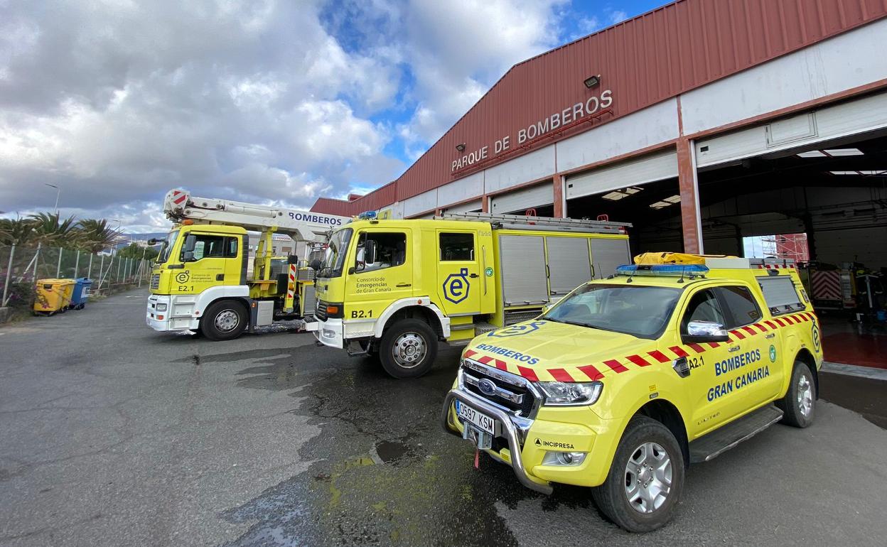 Una mujer afectada por inhalación de humo en un incendio en Telde