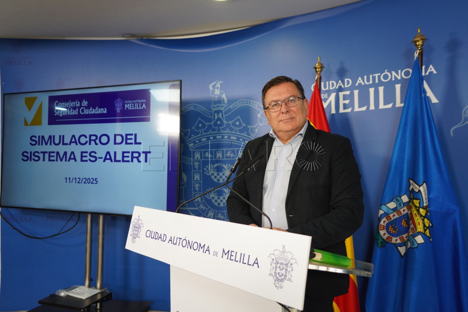 Un simulacro activará en Melilla las alertas móviles el próximo jueves 11 de diciembre