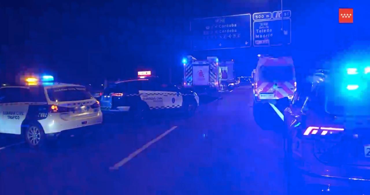 Accidente mortal en la M-50 en Fuenlabrada