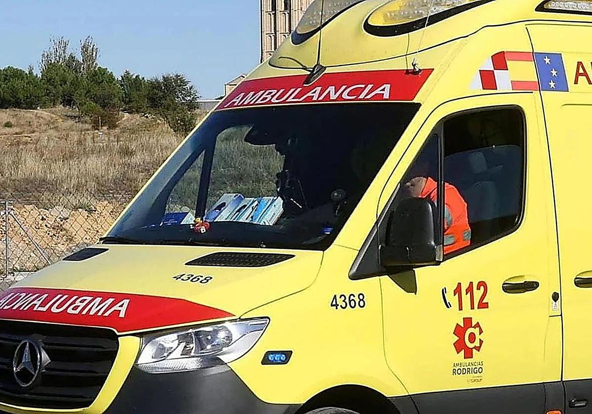 Atrapado y herido un hombre de 70 años tras una salida de vía en Burgos
