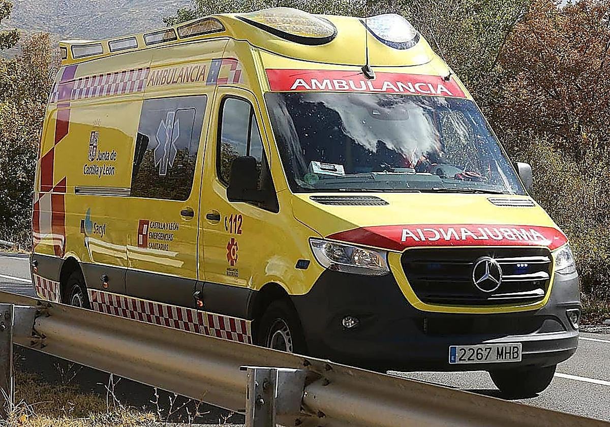 Herida una mujer tras un choque lateral de dos coches en un pueblo de Burgos