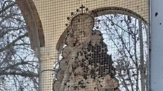 Acto vandálico contra la imagen de la Virgen del Rocío en el Vado de Quema