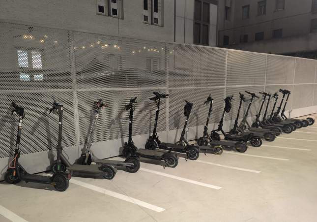 Imagen de los patinetes requisados / Mossos d'Esquadra