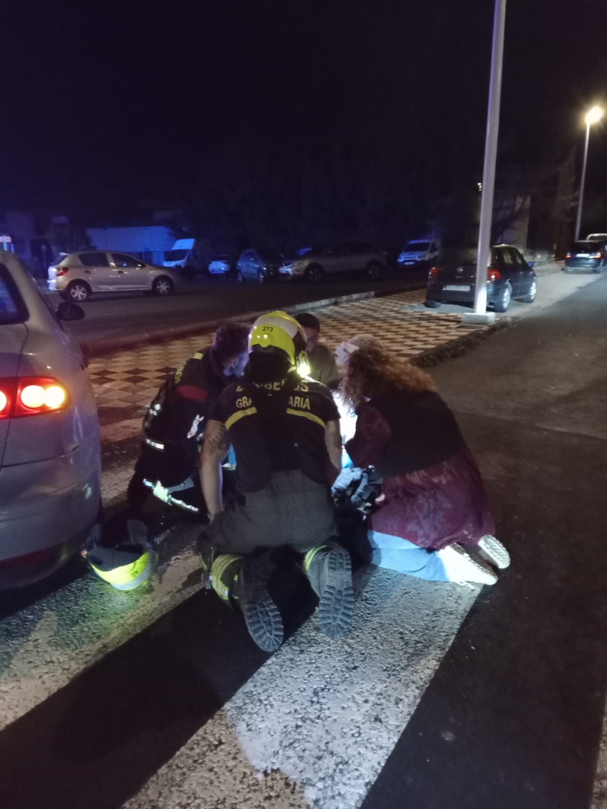 Bomberos de Gran Canaria salvan la vida de un bebé con síntomas de asfixia en la madrugada de Año Nuevo