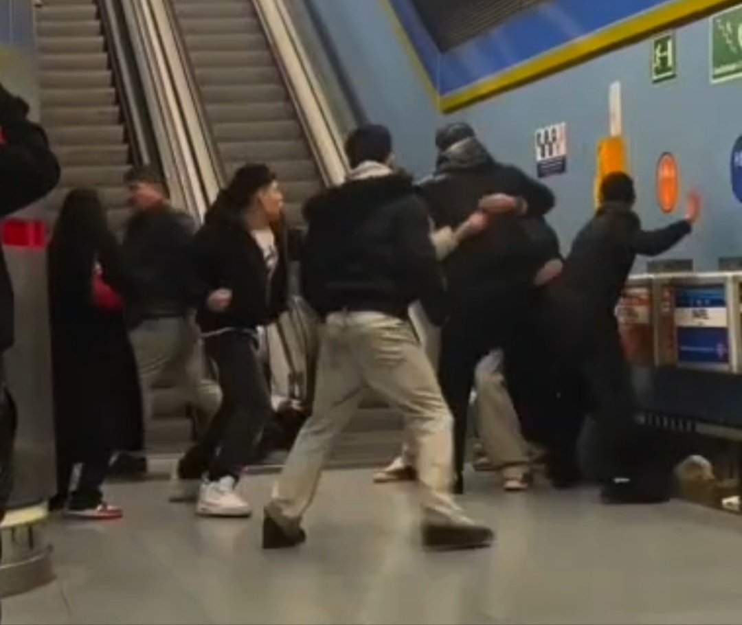 Brutal pelea en la parada de Metrosur de La Cubierta el día de Año Nuevo