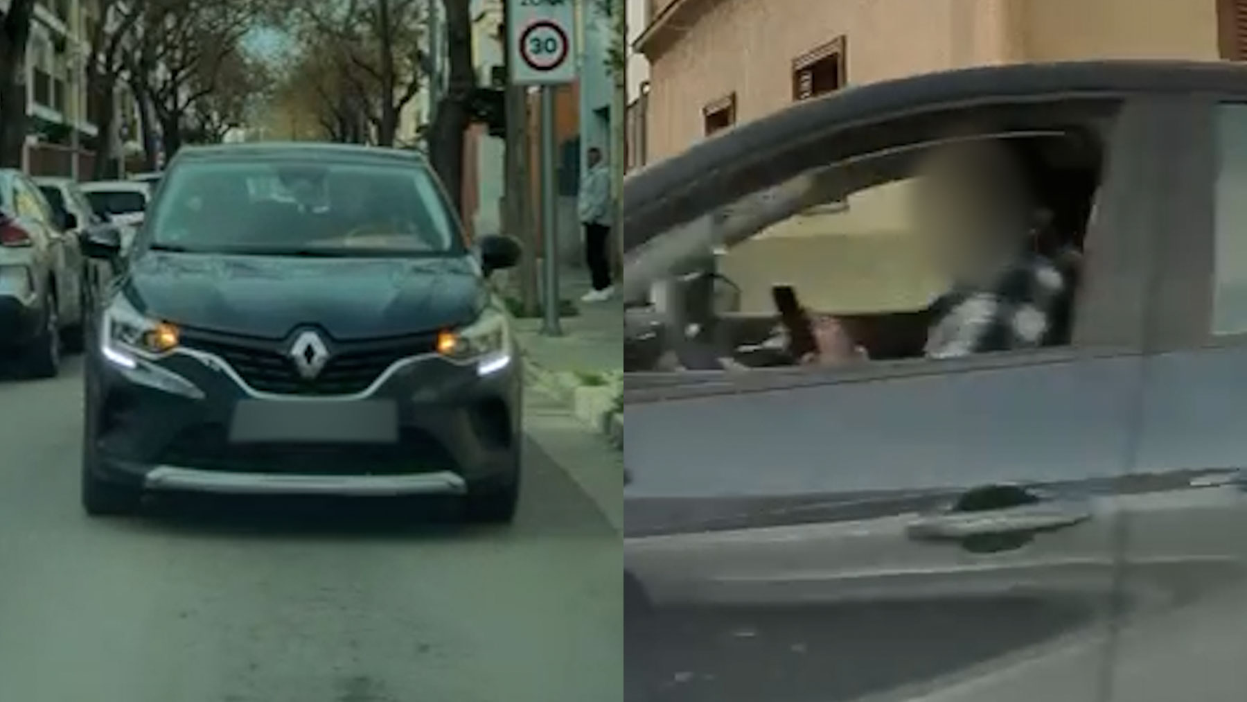 Un conductor kamikaze siembra el caos en Palma: móvil en mano, en dirección contraria e invadiendo aceras