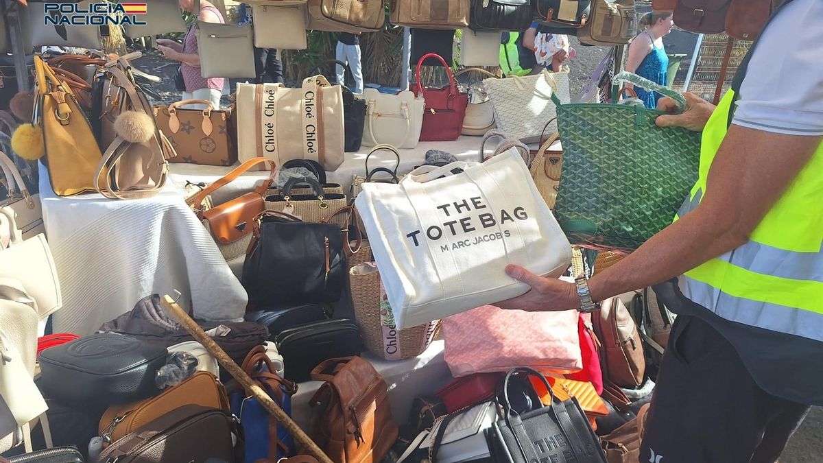 Desarticulan red de falsificación en mercadillo de Tenerife: diez detenidos por delitos contra la propiedad industrial