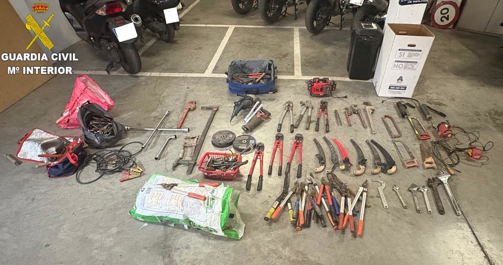 Desarticulan un grupo criminal que robaba en zonas agrícolas