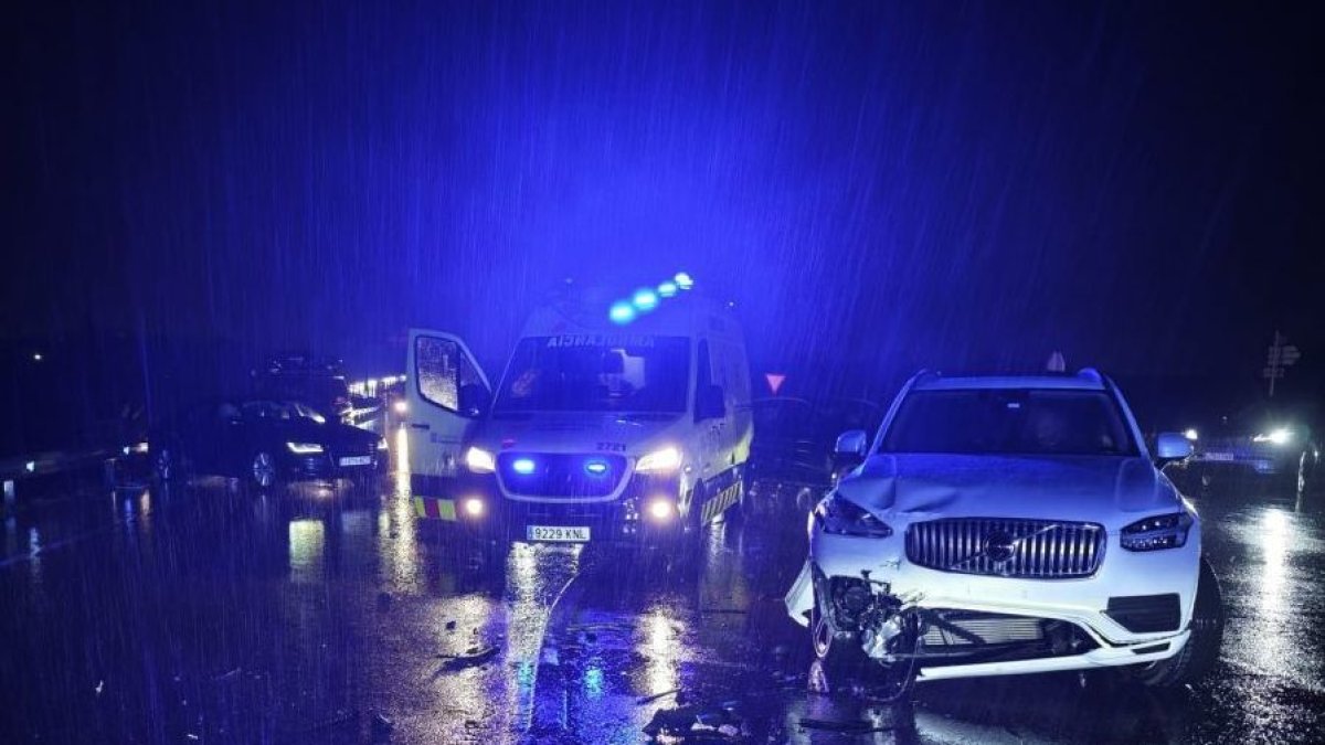Dos heridos en un accidente en la C-12 en Lleida