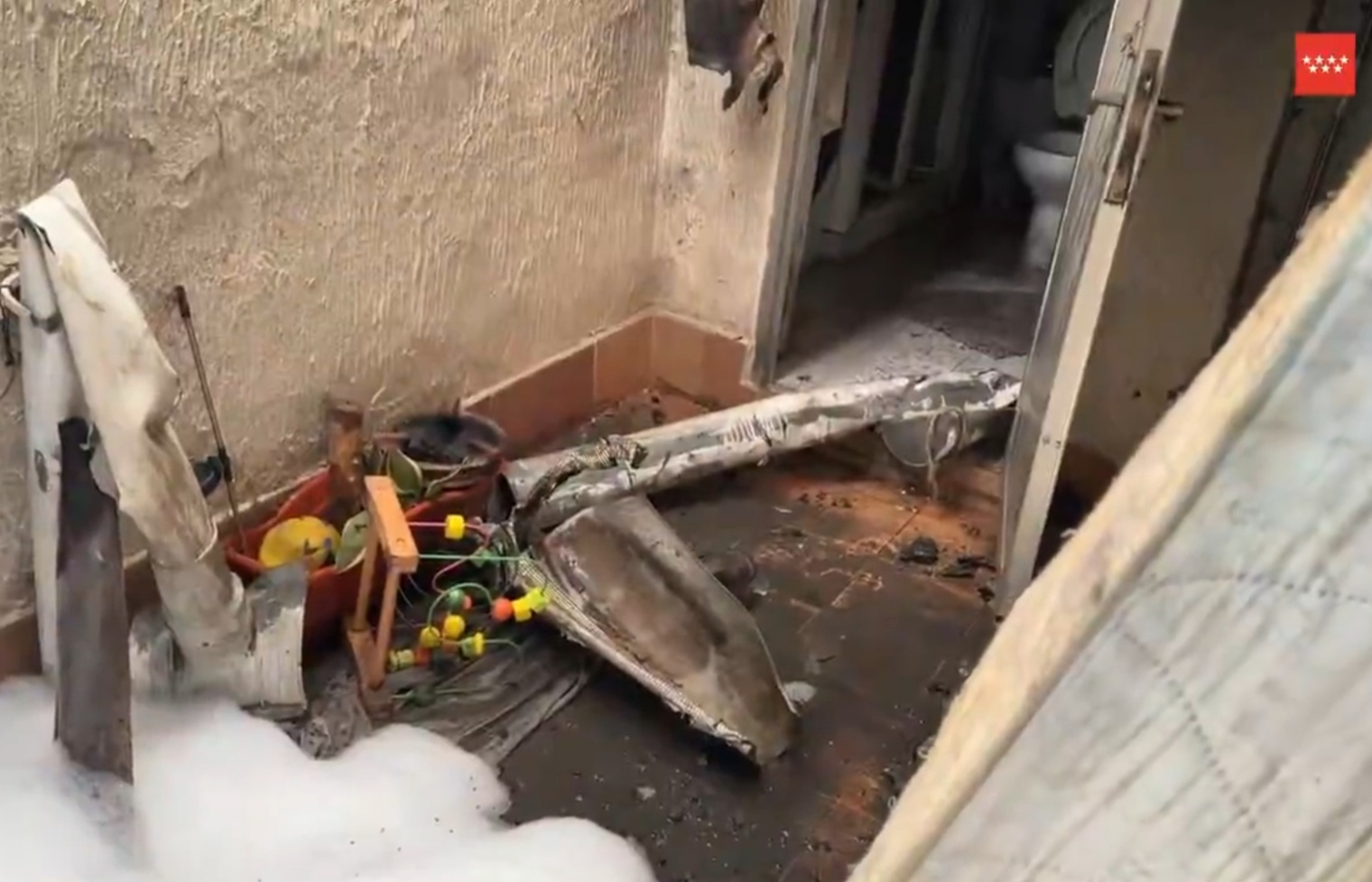Herido tras un incendio en una vivienda de San Martín de la Vega