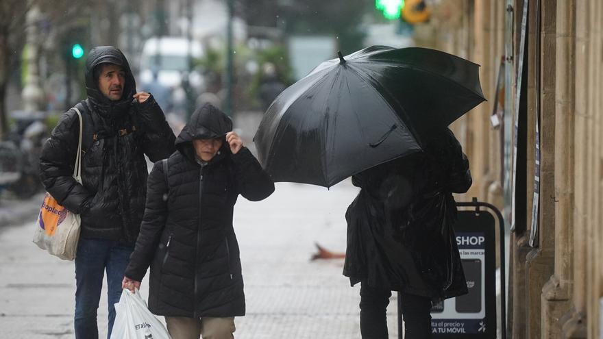 La borrasca Goretti trae a Gipuzkoa más lluvia y bajada de las temperaturas
