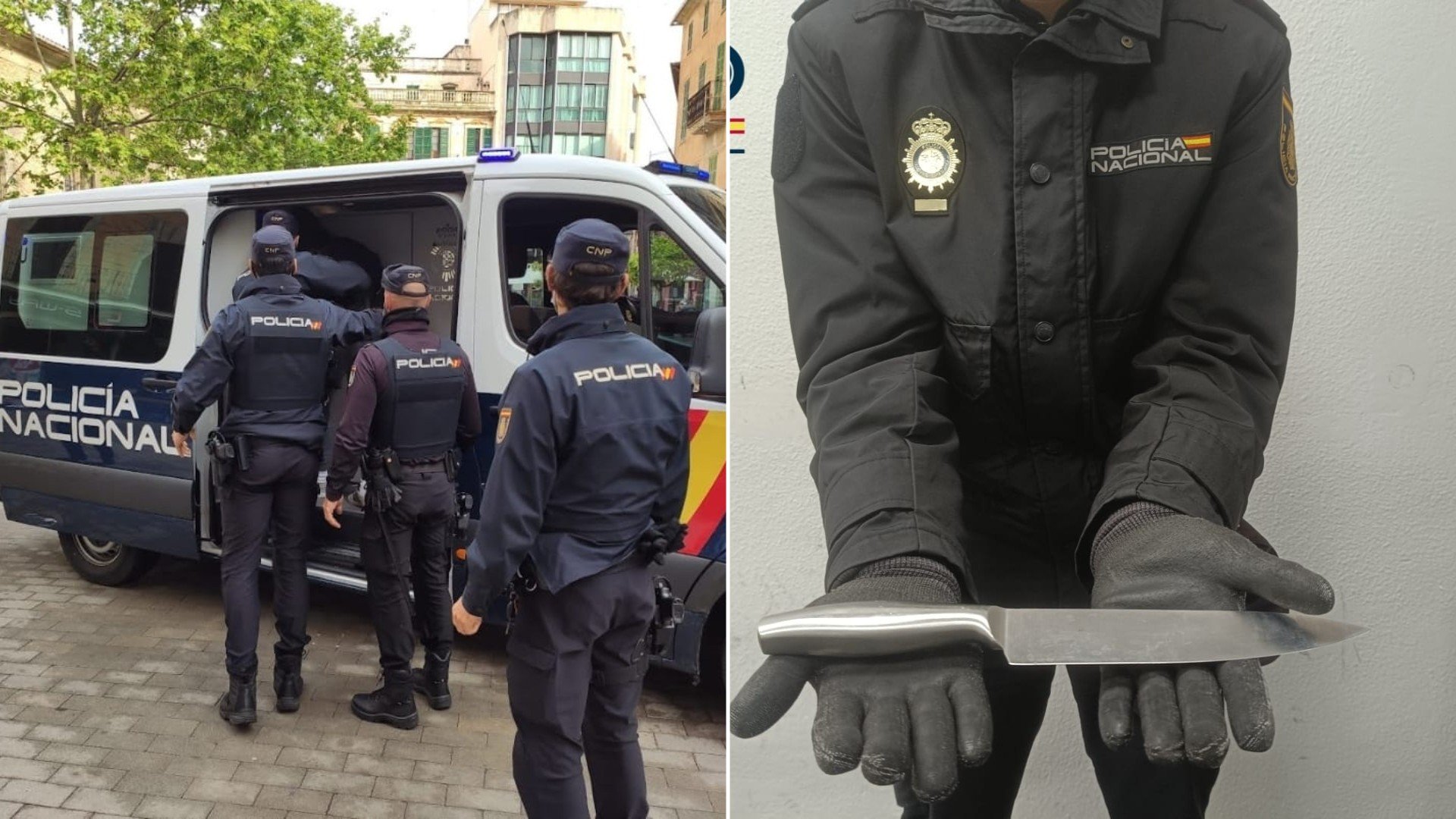 Pánico en dos bares de Palma por un hombre que amenazó con un cuchillo y huyó en patinete eléctrico