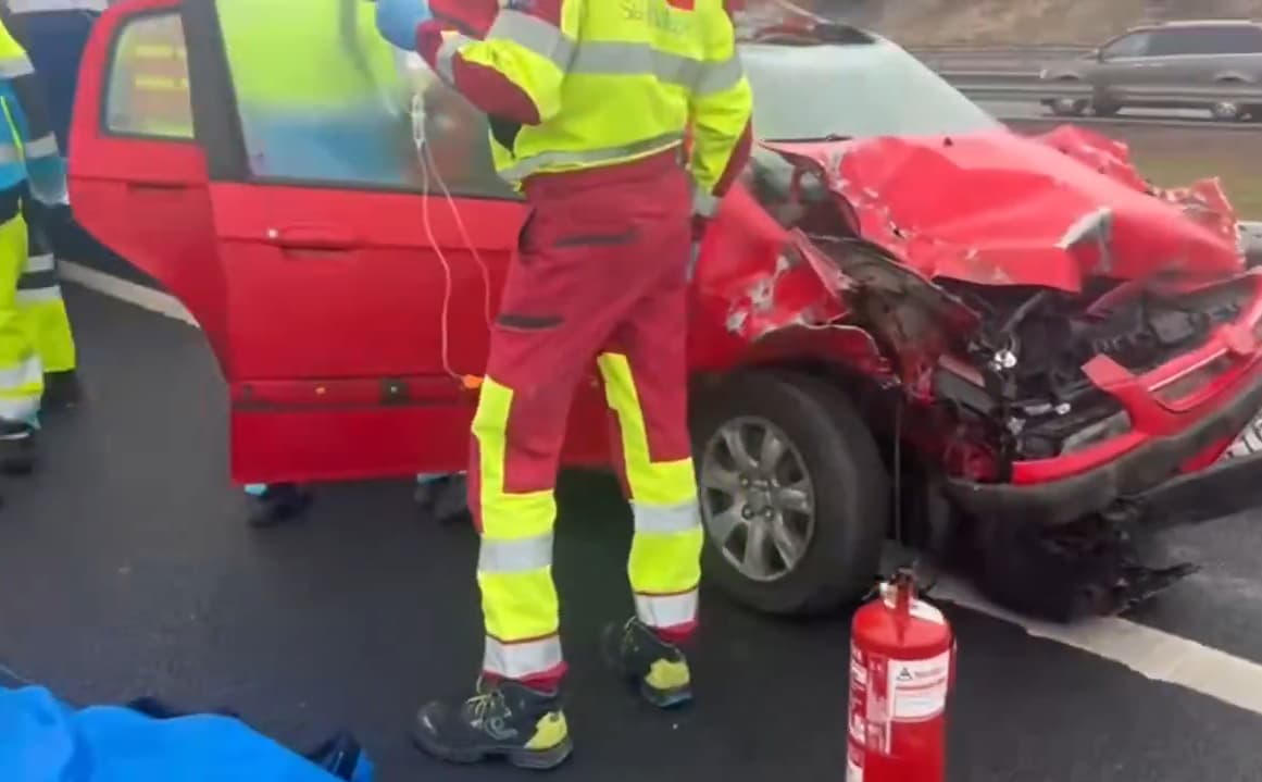 Varón de 36 años resulta herido grave tras colisionar su turismo con un camión en la M-50 de Alcorcón