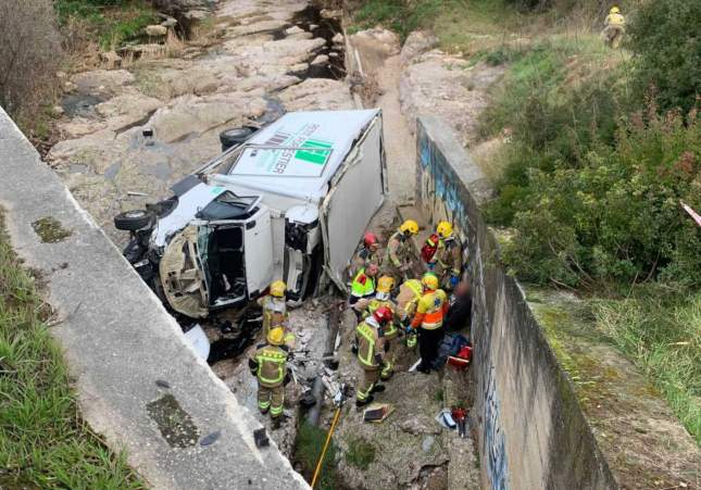 accident camio frigorific