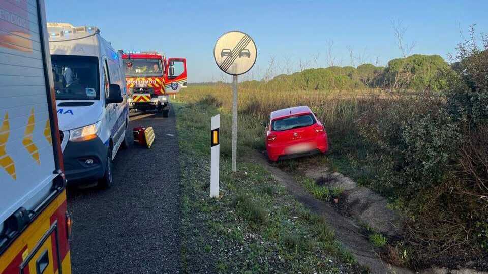 Una mujer herida en un accidente de tráfico ocurrido en la A-474